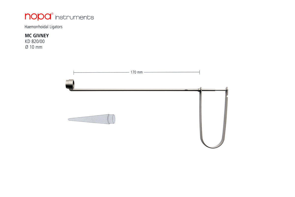 Геморроидальный лигатор MC GIVNEY NOPA KD 820/00
