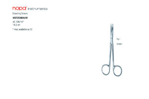 AC 100/14 Ножницы рассекающие прямые METZENBAUM Fig.1 14,5 см