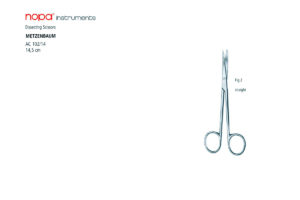 AC 102/14 Ножницы рассекающие прямые METZENBAUM Fig.2 14,5 см