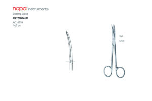 AC 105/14 Ножницы рассекающие изогнутые METZENBAUM Fig.3 14,5 см