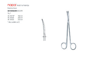 AC 151/18 Ножницы рассекающие изогнутые METZENBAUM-DELICATE Fig.1