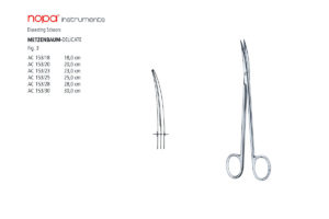 AC 153/18 Ножницы рассекающие изогнутые METZENBAUM-DELICATE Fig.3